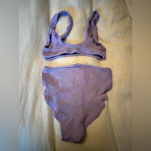 Youswim Lavender Ribbed Two-Piece Panty Set